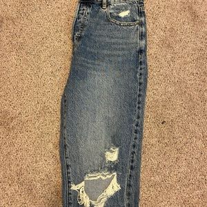 High rise straight legged jeans size 28